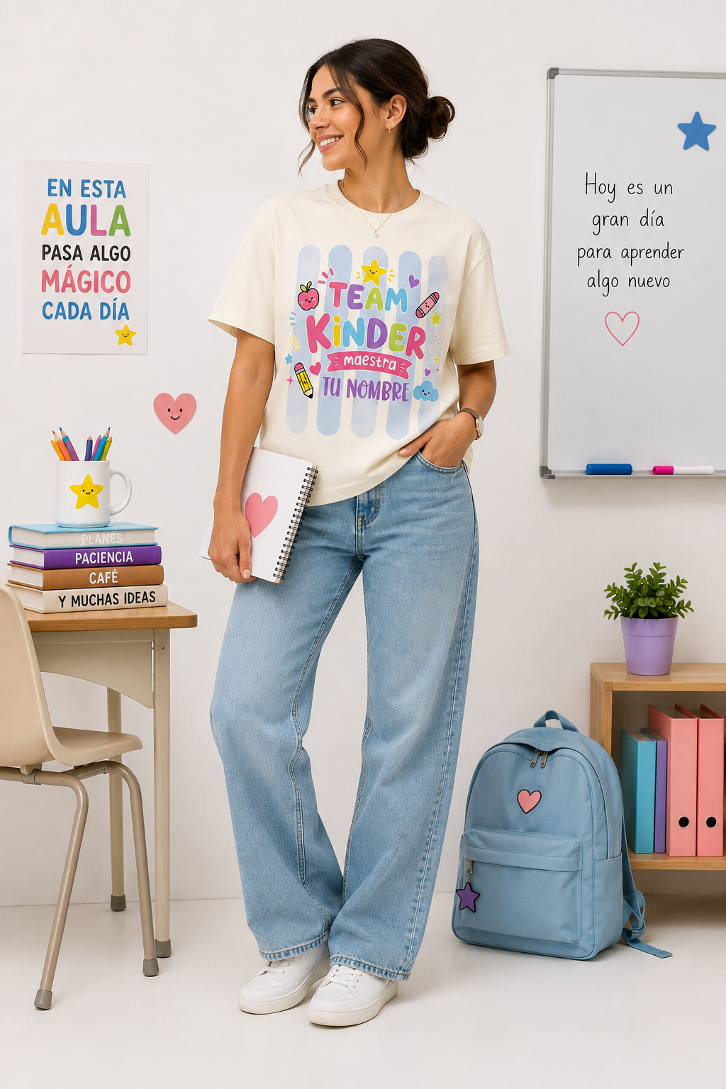 Playera para Maestra de Kínder Personalizada | TEAM KINDER