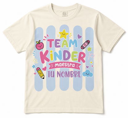 Playera para Maestra de Kínder Personalizada | TEAM KINDER